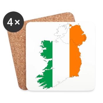 Irland - Untersetzer (4er-Set) - Weiß - Vorne