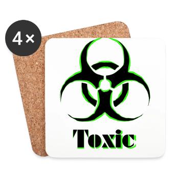 Toxic - Coasters (set of 4) - white - Front