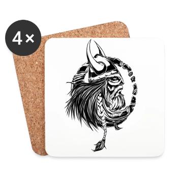 Vikings - Coasters (set of 4) - white - Front