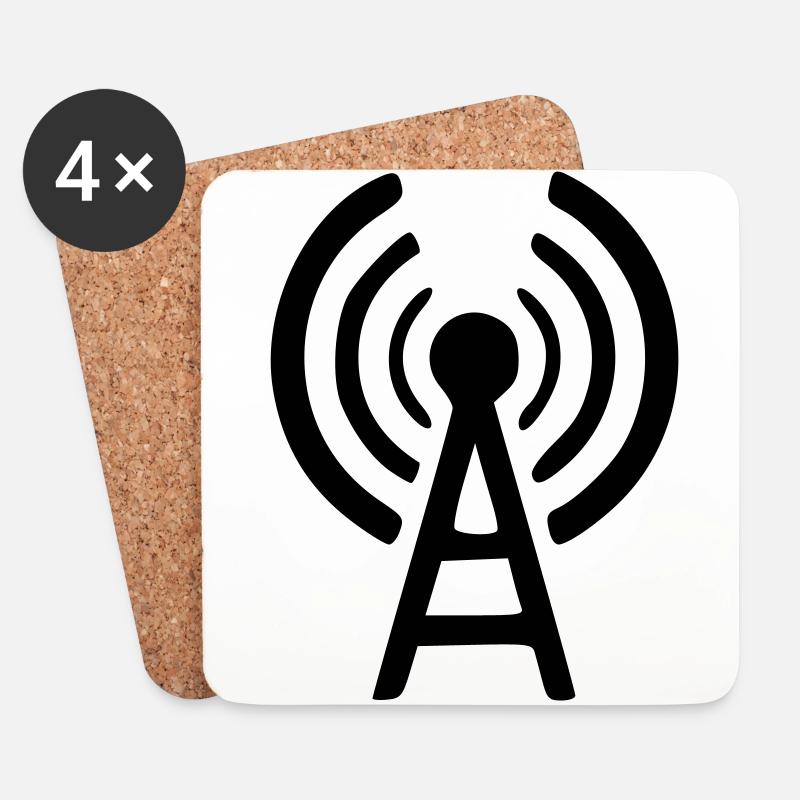 station - Coasters (set of 4) - white
