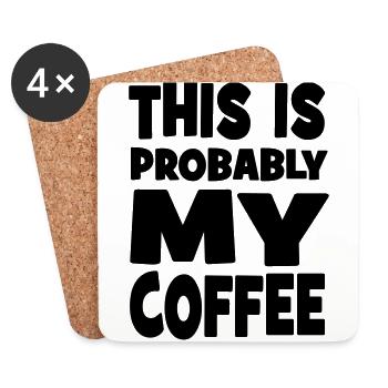 My coffee - Untersetzer (4er-Set) - Weiß - Vorne