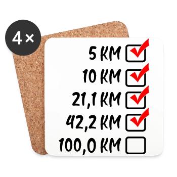 Ultramarathon Run - Dessous de verre (lot de 4) - blanc - Devant