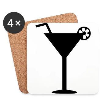 cocktail - Coasters (set of 4) - white - Front