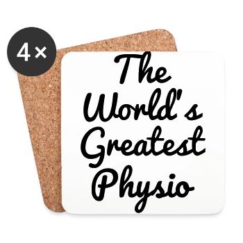 Physiotherapy Physio Krankengymnast Kiné Doctor - Coasters (set of 4) - white - Front