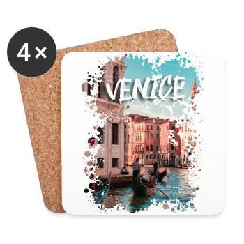 VENICE - ITALY - Untersetzer (4er-Set) - Weiß - Vorne