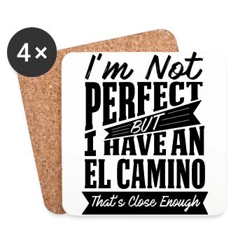 PERFEKT MIT EL CAMINO B - Untersetzer (4er-Set) - Weiß - Vorne