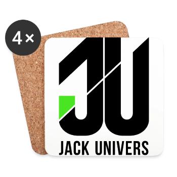 Jack Univers - Untersetzer (4er-Set) - Weiß - Vorne