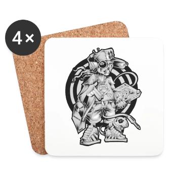 MAX korgeux - Coasters (set of 4) - white - Front
