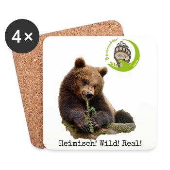 Arian Retter HWR transparent - Untersetzer (4er-Set) - Weiß - Vorne