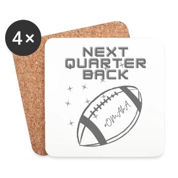 Family´s Next Quarterback - Untersetzer (4er-Set) - Weiß - Vorne