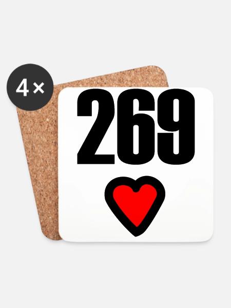 Vegan 269 Ernährung - Untersetzer (4er-Set) - Weiß