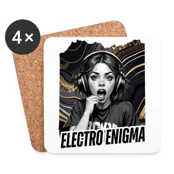 Electro Enigma - Untersetzer (4er-Set) - Weiß - Vorne