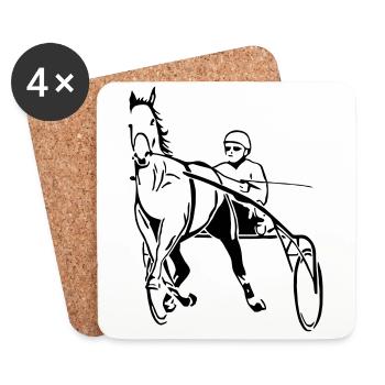 The Trotter - Coasters (set of 4) - white - Front