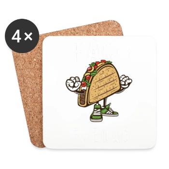 Taco-Freitag - Untersetzer (4er-Set) - Weiß - Vorne