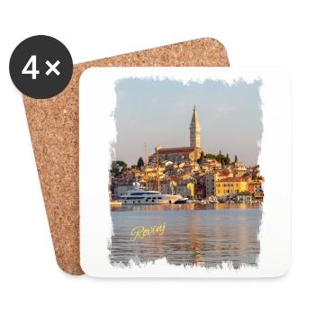 Rovinj im Morgenlicht, ein unvergesslicher Anblick - Untersetzer (4er-Set) - Weiß - Vorne