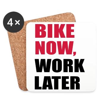 motorcycle - Coasters (set of 4) - white - Front