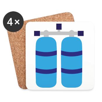 tanks - Coasters (set of 4) - white - Front