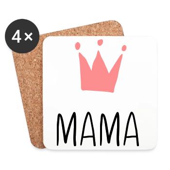 Mama Krone - Best Mom - Coasters (set of 4) - white - Front