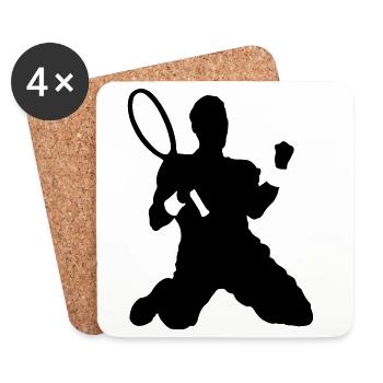 tennis - Untersetzer (4er-Set) - Weiß - Vorne