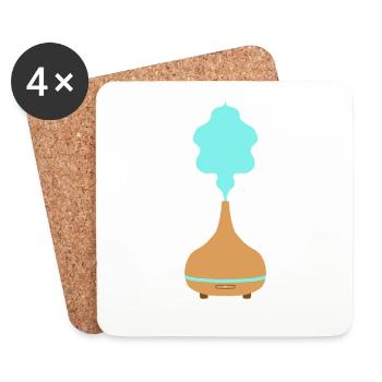Aroma Diffuser / Fragrance Lamp / Room Humidifier - Coasters (set of 4) - white - Front
