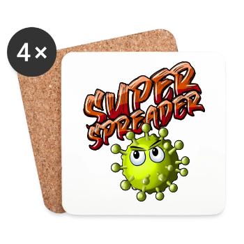 Superspreader - Untersetzer (4er-Set) - Weiß - Vorne