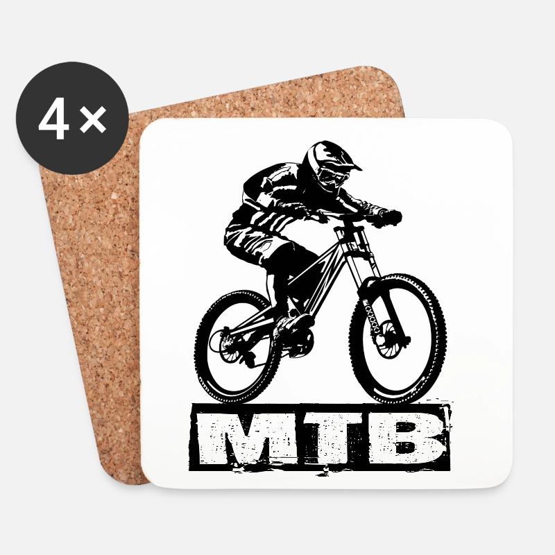 MTB - Untersetzer (4er-Set) - Weiß