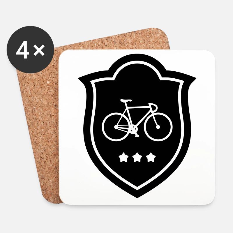 Cycling - Cycling - Coasters (set of 4) - white