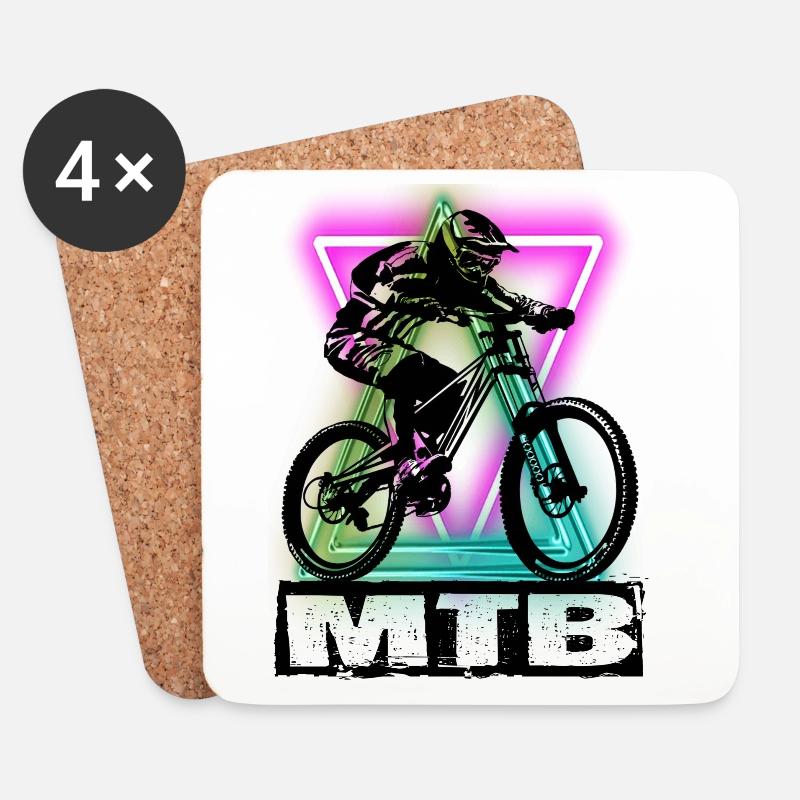 MTB - Untersetzer (4er-Set) - Weiß
