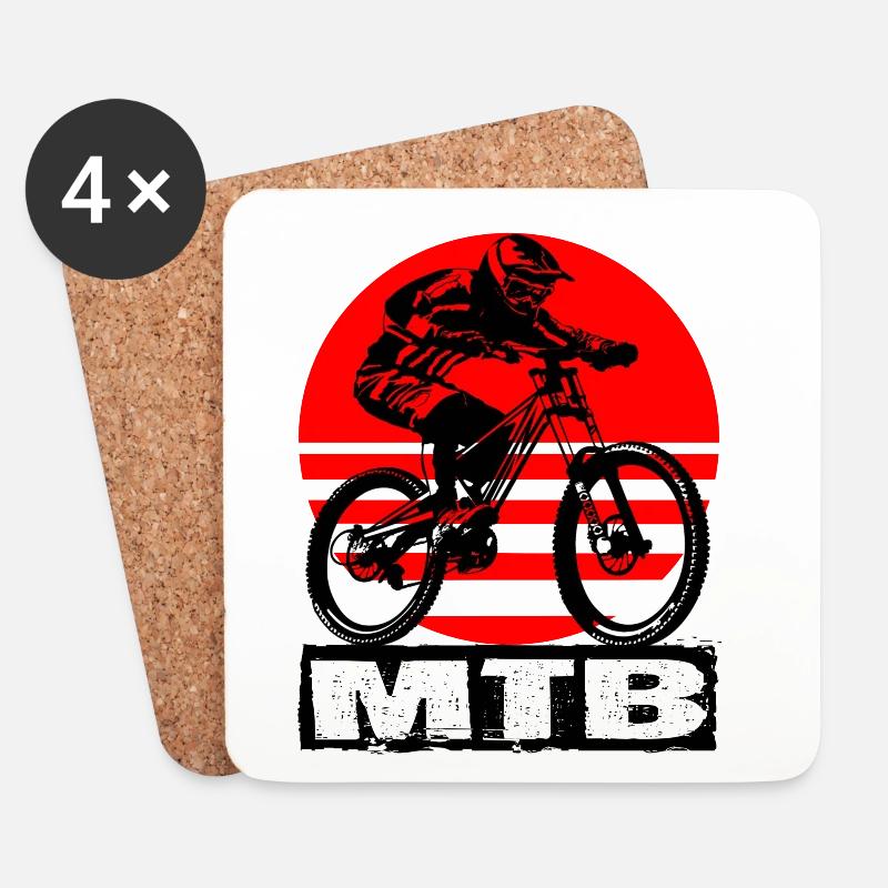 MTB - Untersetzer (4er-Set) - Weiß