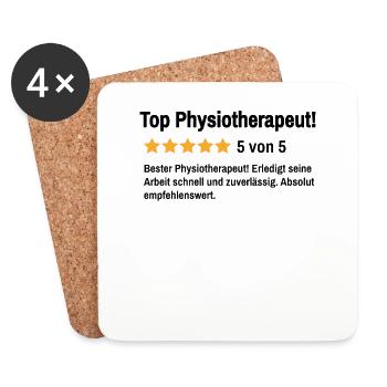Physiotherapeut Physio Masseur Physiotherapie - Untersetzer (4er-Set) - Weiß - Vorne