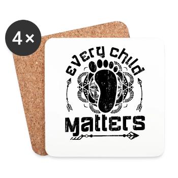 Anti Bullying Every Child Matters Orange Unity Day - Coasters (set of 4) - white - Front