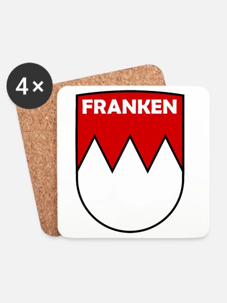 Die Franken - Untersetzer (4er-Set) - Weiß