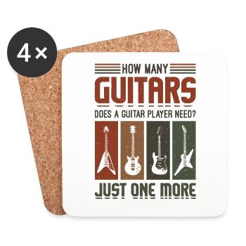 Un autre guitariste - Dessous de verre (lot de 4) - blanc - Devant
