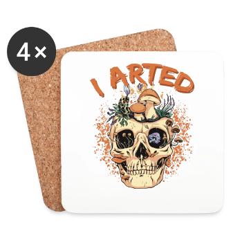 Funny artist-painter I Arted - Coasters (set of 4) - white - Front