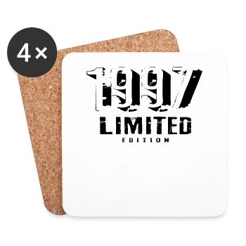 25th Birthday Limited Edition 1997 25 years - Coasters (set of 4) - white - Front