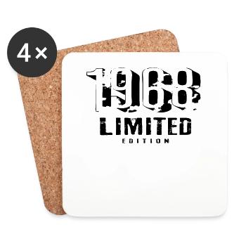 54th birthday Limited Edition 1968 54 years - Coasters (set of 4) - white - Front
