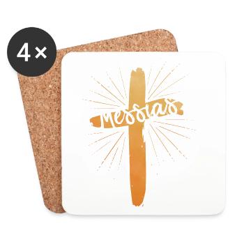 Messias - Untersetzer (4er-Set) - Weiß - Vorne