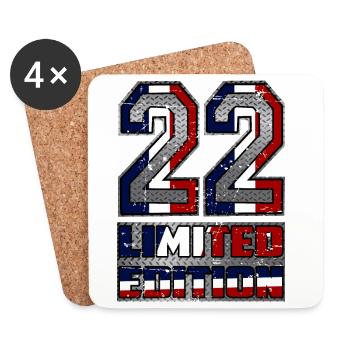 Frankreich Limited Edition 22 - Untersetzer (4er-Set) - Weiß - Vorne