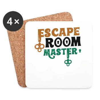 Escape Room Master Escape Room Anniversaire - Dessous de verre (lot de 4) - blanc - Devant