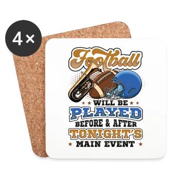 Football Halftime Show Main Event - Coasters (set of 4) - white - Front