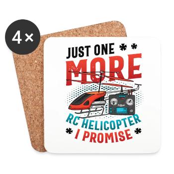 Only one more Rc helicopter, I promise. - Coasters (set of 4) - white - Front