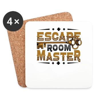 Escape Room Master Escape Room - Dessous de verre (lot de 4) - blanc - Devant