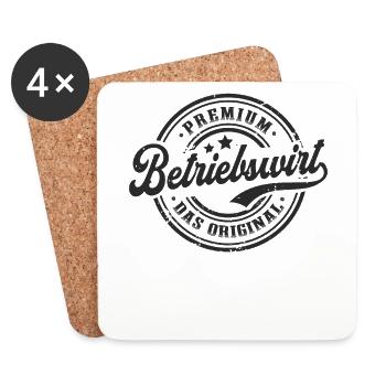 Betriebswirt Original Betriebswirte - Untersetzer (4er-Set) - Weiß - Vorne