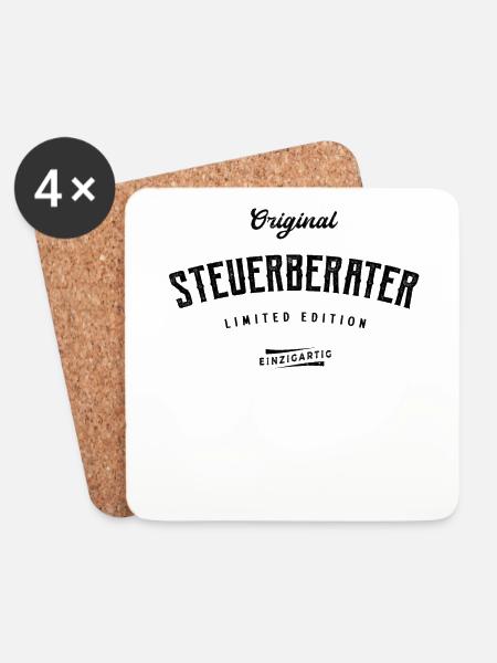 Steuerberater Limited Edition Lustiges Beratung - Untersetzer (4er-Set) - Weiß