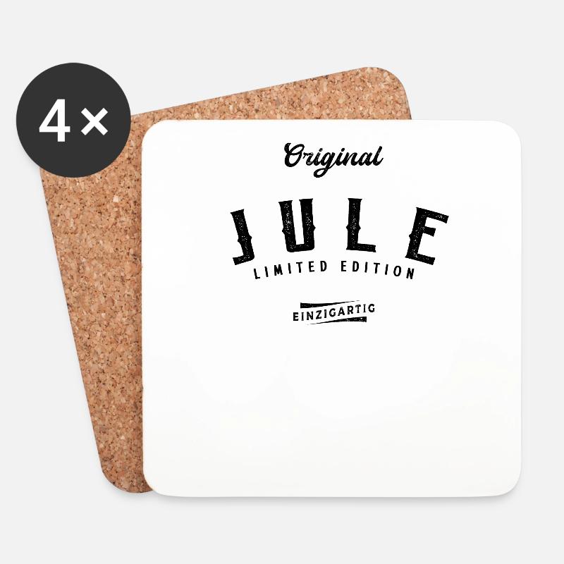 Jule Limited Edition - Untersetzer (4er-Set) - Weiß