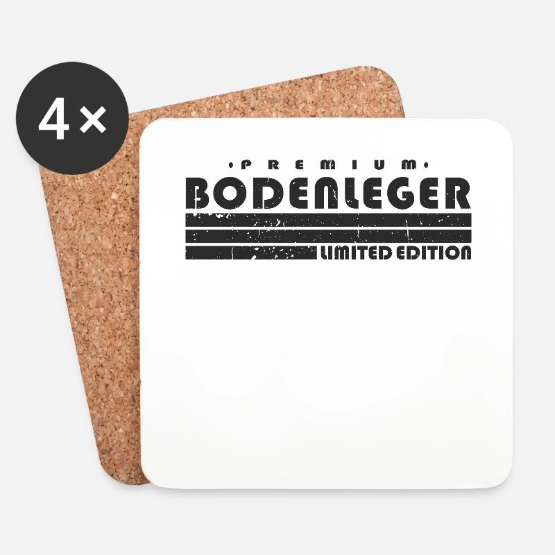 Bodenleger Limited Edition Vintage Bodenleger - Untersetzer (4er-Set) - Weiß