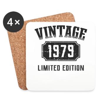 43 Jahre 43. Geburtstag Limited Edition 1979 - Untersetzer (4er-Set) - Weiß - Vorne