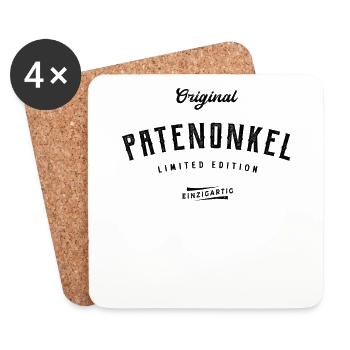 Patenonkel Limited Edition - Untersetzer (4er-Set) - Weiß - Vorne