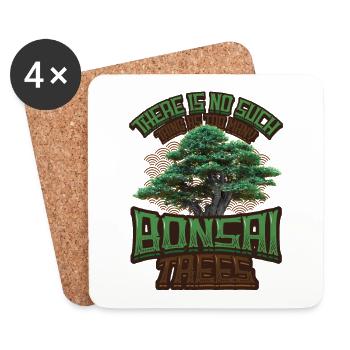 Es Gibt Nicht Zu Viele Bonsai-bäume. - Untersetzer (4er-Set) - Weiß - Vorne