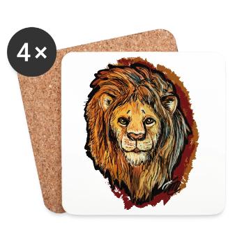 The Red Lion - Coasters (set of 4) - white - Front